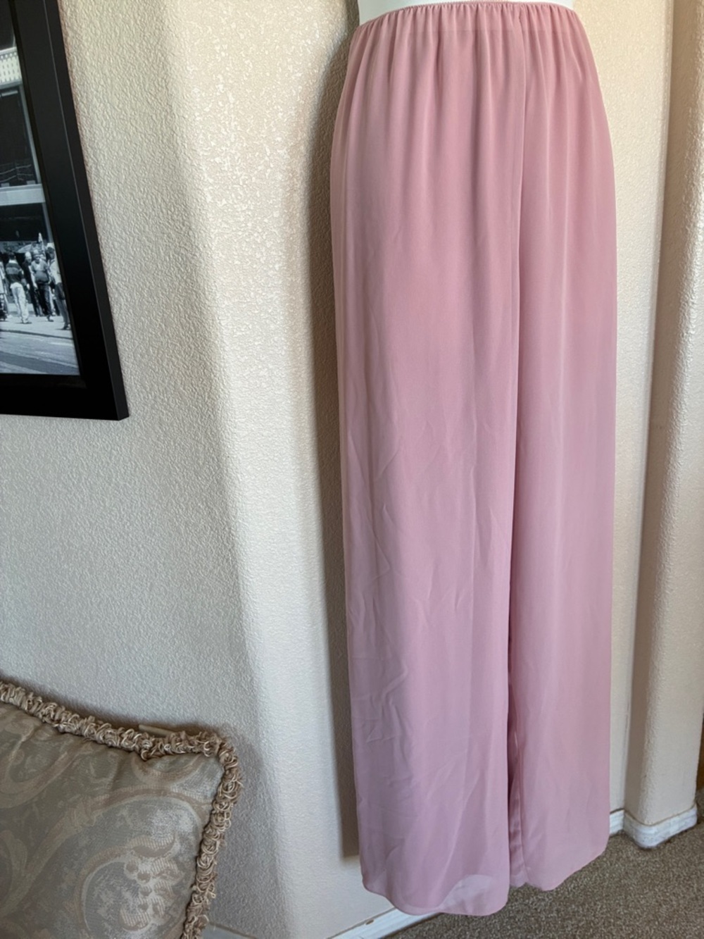 ALEX EVENING Palazzo Pants, Women's, M, Blush Pink, Wide Leg. EUC - Picture 3 of 13